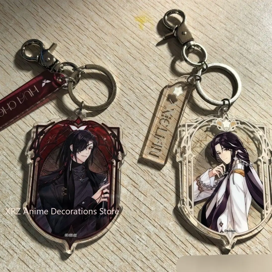 

2 шт., аниме Heaven Official's Blessing Hua Cheng Xie Lian, акриловый автомобильный брелок, аксессуары, сумка, подвеска, подвеска для рюкзака, брелок