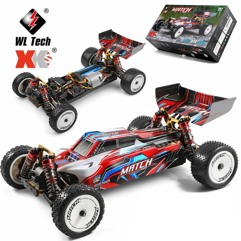 In Stock Weili 104001 Electric Four-Wheel Drive Racing Car 1:10 Off-Road High-Speed Model Car Boy Rc Car Toy Christmas Gift