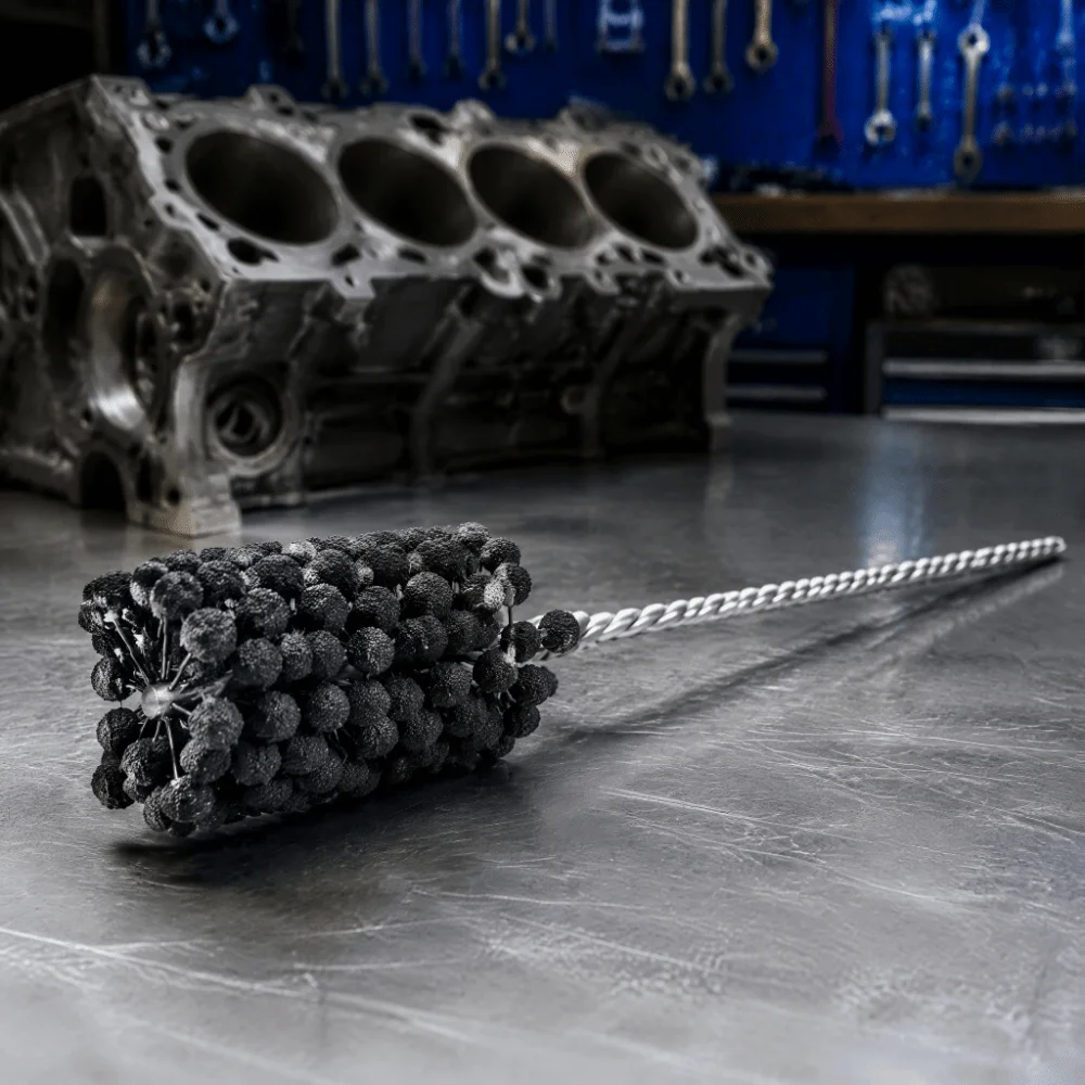 240 Grit Cylinder Hone Tool Flexible Resilient Self-Centering Ball Hone Tool Creates Cross-Hatch Engine Cylinder Deglazer