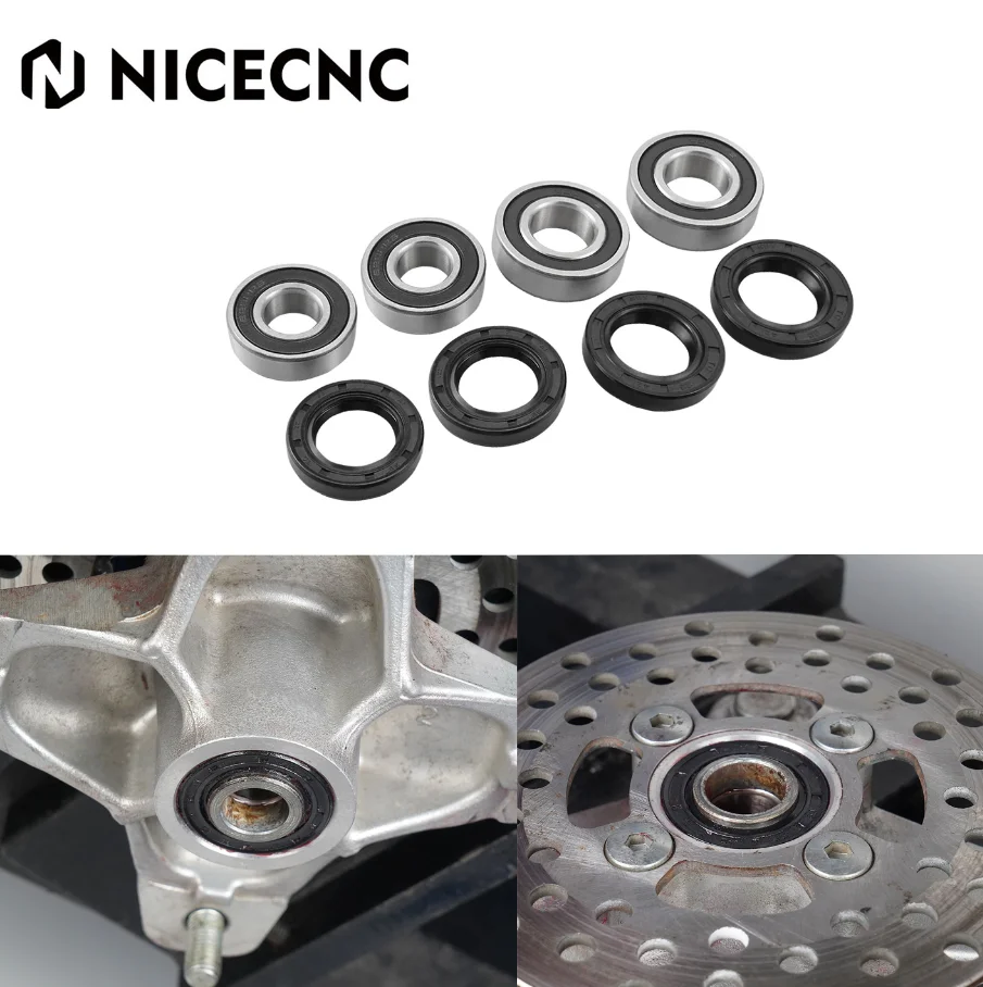 NICECNC For Yamaha Raptor 700 2006-2026 Front Wheel Bearing & Seal Kit For Yamaha Raptor 700R Double Lips ATV Accessories