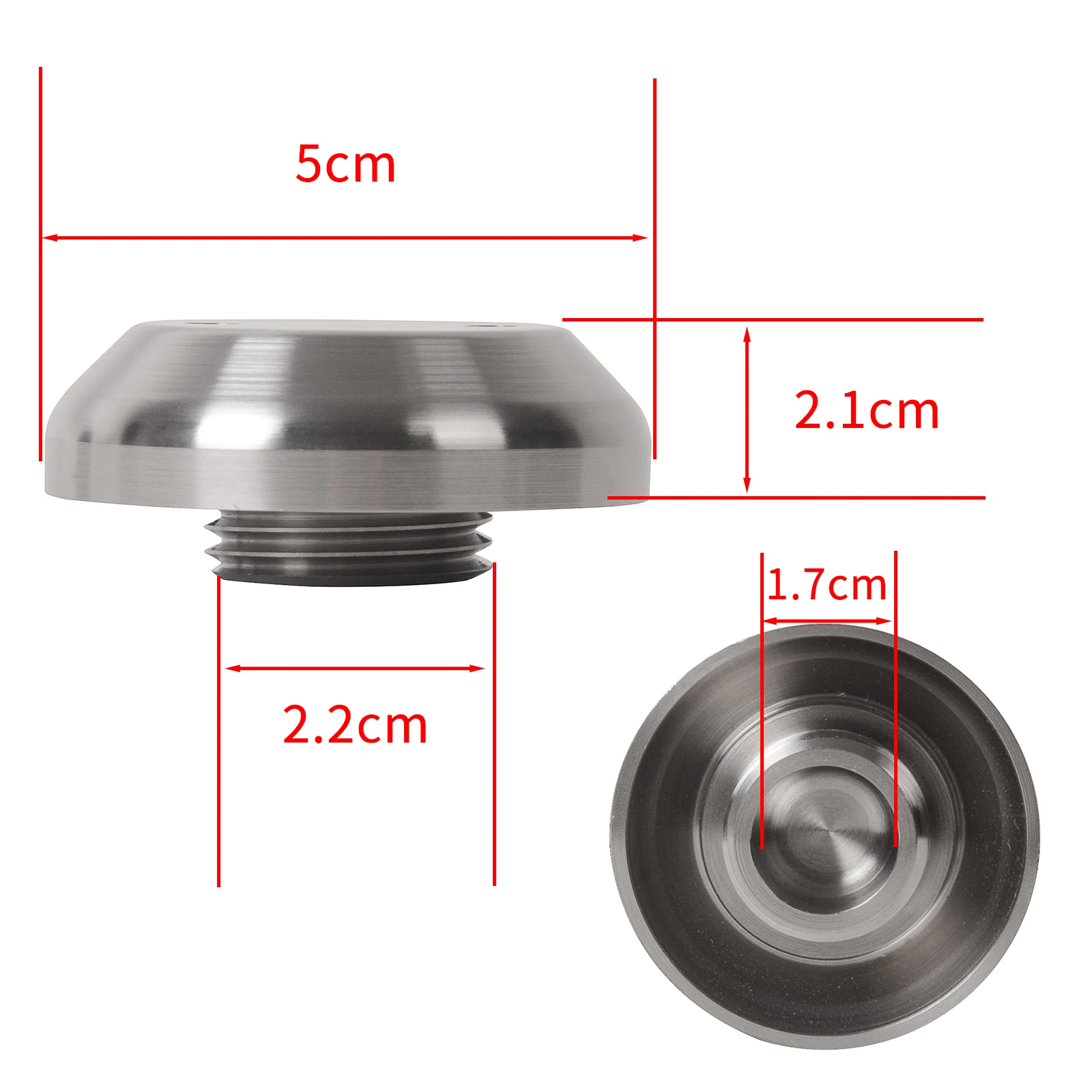 For BMW R Series R80 R60 R90 R100 2PCS Titanium alloy Cafe Racer Front Fork Cap Blanking Plug