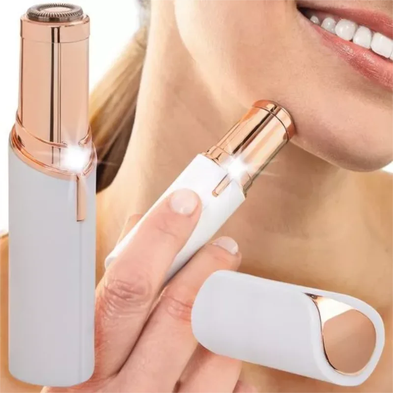 Mini recortador de cejas eléctrico para rostro para mujer, recortador de Bikini, afeitadora indolora, máquina automática para afeitar y la belleza del vello de la nariz
