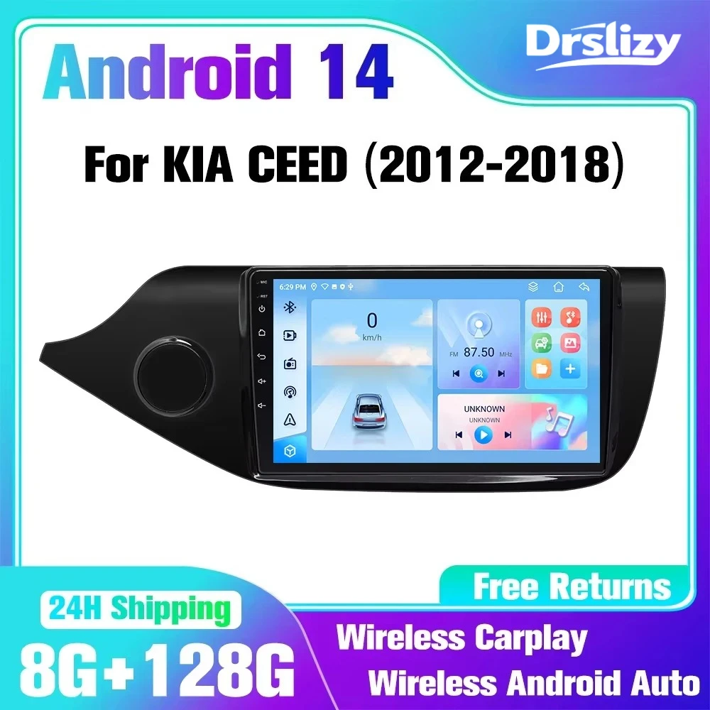 Android StereoRadio for KIA CEED JD Cee'd 2012-2018 player multimedia GPS Wireless CarPlay Intelligent Systems Androidauto