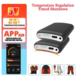 App Remote Control Socks Battery 5V 5000mah Winter Heated Socks LiPo Battery Packs Warm Gloves Kneepad Rechargeable Power Bank