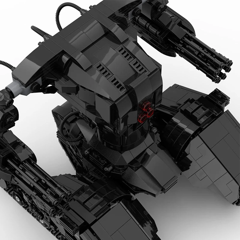 Gobricks MOC Mech 탱크 헌터 킬러 X1 로봇 빌딩 블록 세트, 군사 탱크 전투기 무기 교육 브릭 장난감, 어린이 선물