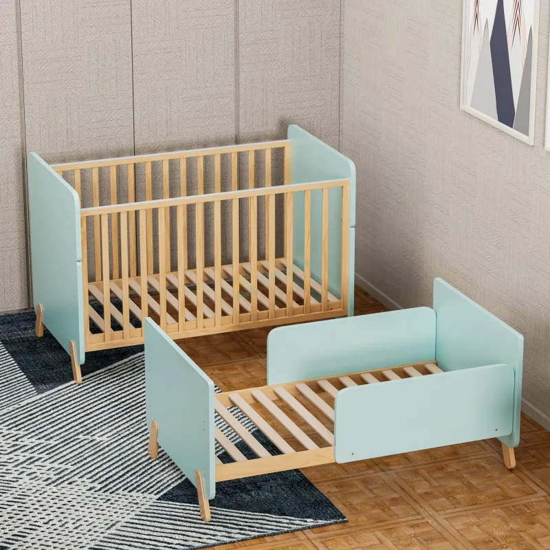 

Hot Sale Multifunctional Wholesale Baby Wooden Bed Crib Can Be Transformed Into a Child Bed Growth Toddler Infant Cot