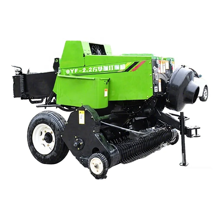 Square Hay Baler High Efficiency Tractor Mounted Square Hay Baler Machine for Wheat Straw
