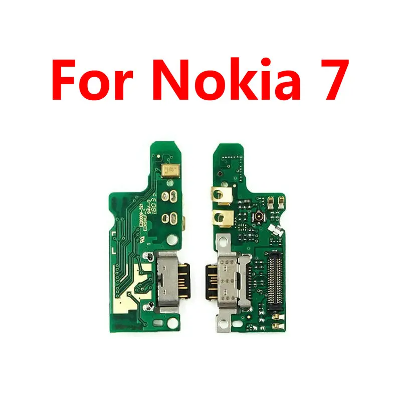 Typec Charger Board USB Charging Port Dock Plug Jack Connector Flex Cable + Microphone For Nokia 7 Plus 7.1 7Plus