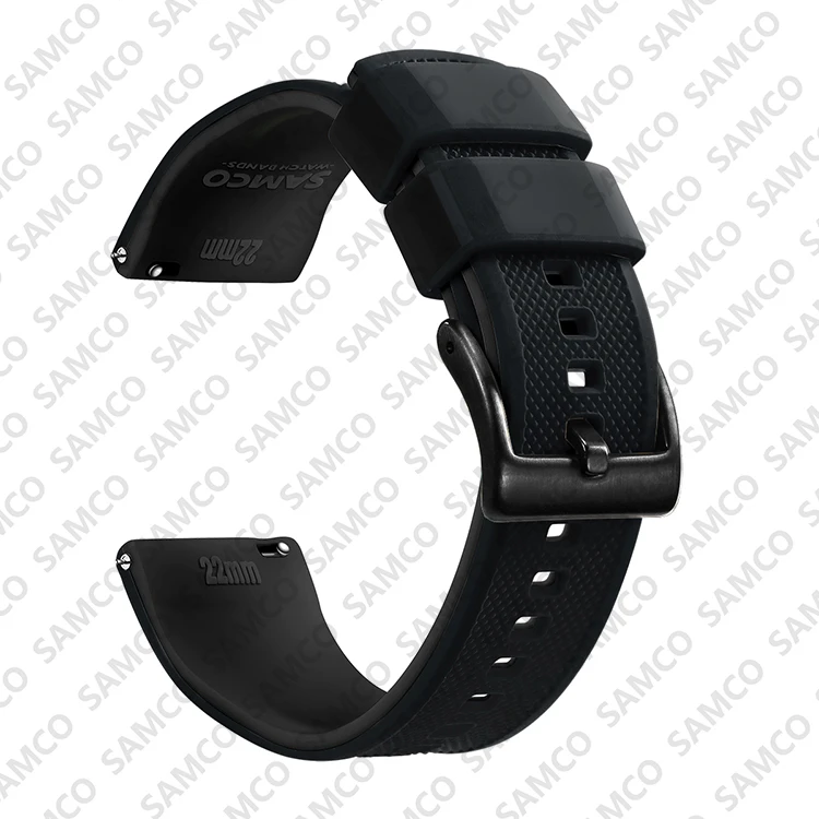 Premium Silikon Uhrenarmband Schnellverschluss Gummi Uhrenarmband 18mm 20mm 22mm Uhrenarmband Uhr Ersatzarmband