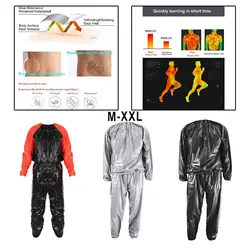 Anti- PVC Fitness Sauna Suit Weight Loss Cardio Sweat Suit Pants Shirt