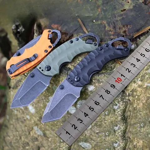 2026 new 8750 8Cr13MOV outdoor Camping Knife Portable Folding Knife Multi functional Climbing Tool