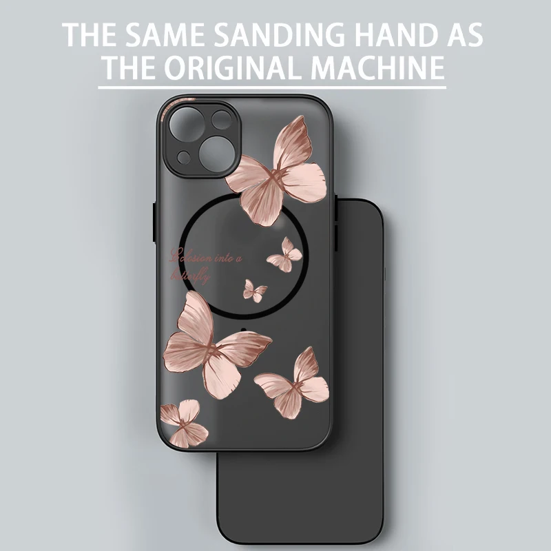 حافظة لهاتف آيفون 17 16e 16 15 Pro 14 13 Pro Max Plus لهاتف Magsafe غطاء صلب للشحن اللاسلكي المغناطيسي #3