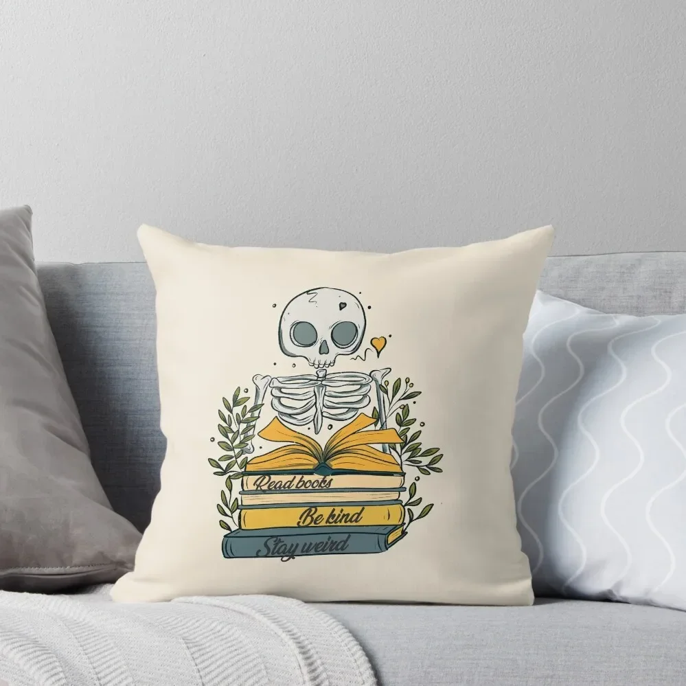 

Read books be kind stay weird Throw Pillow Pillow Covers Decorative Pillowcases For Pillows Pillow