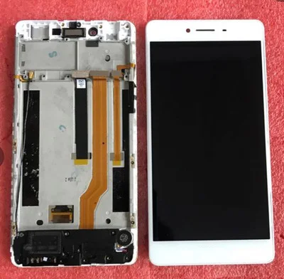 White For Oppo A53 A53M LCD Display + Touch Screen Digitizer Assembly Replacement Parts With Frame