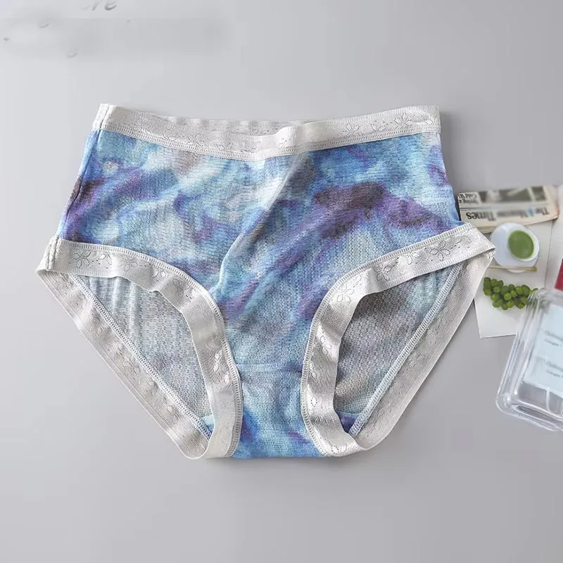 High-grade 100% mesh silk women's briefs Summer Autumn Double bottom breathable, mulberry silk underwear - Image 5