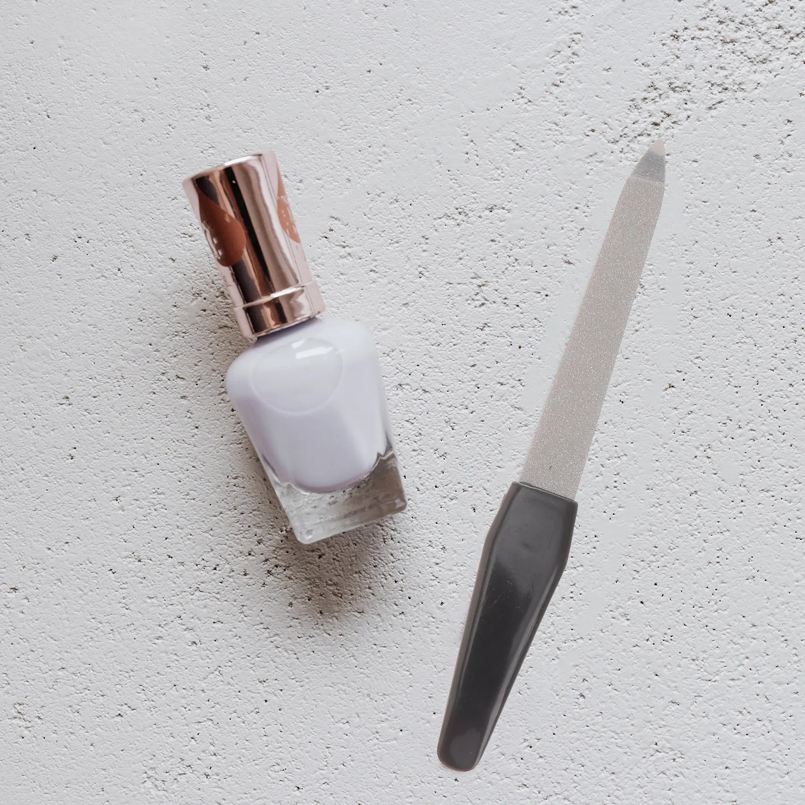 

Double Sided Stainless Steel Nail File Buffer Smooth Long Handle for Natural False Nails Manicure Art Tool Pedicure Kit Metal