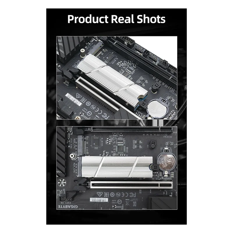 BNVN-M.2 2280 SSD Double-Sided Heat Sink TEUCER For PC / PS5 M2-9 With Thermal Silicone Pad Solid State Heatsink