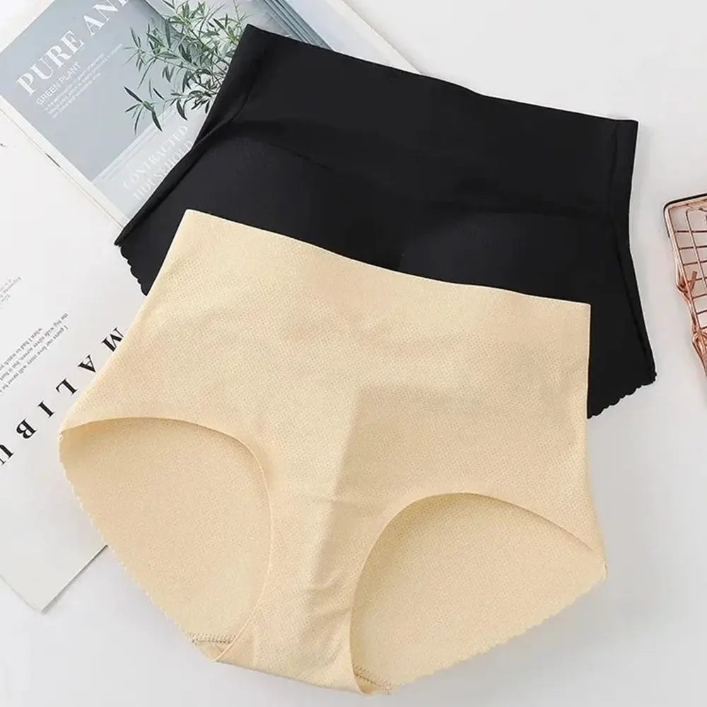 Thin Butt Lifting Seamless Triangle Briefs For Women, Durable Nylon Breathable Fake Buttock Underwear Suitable For All Seasons