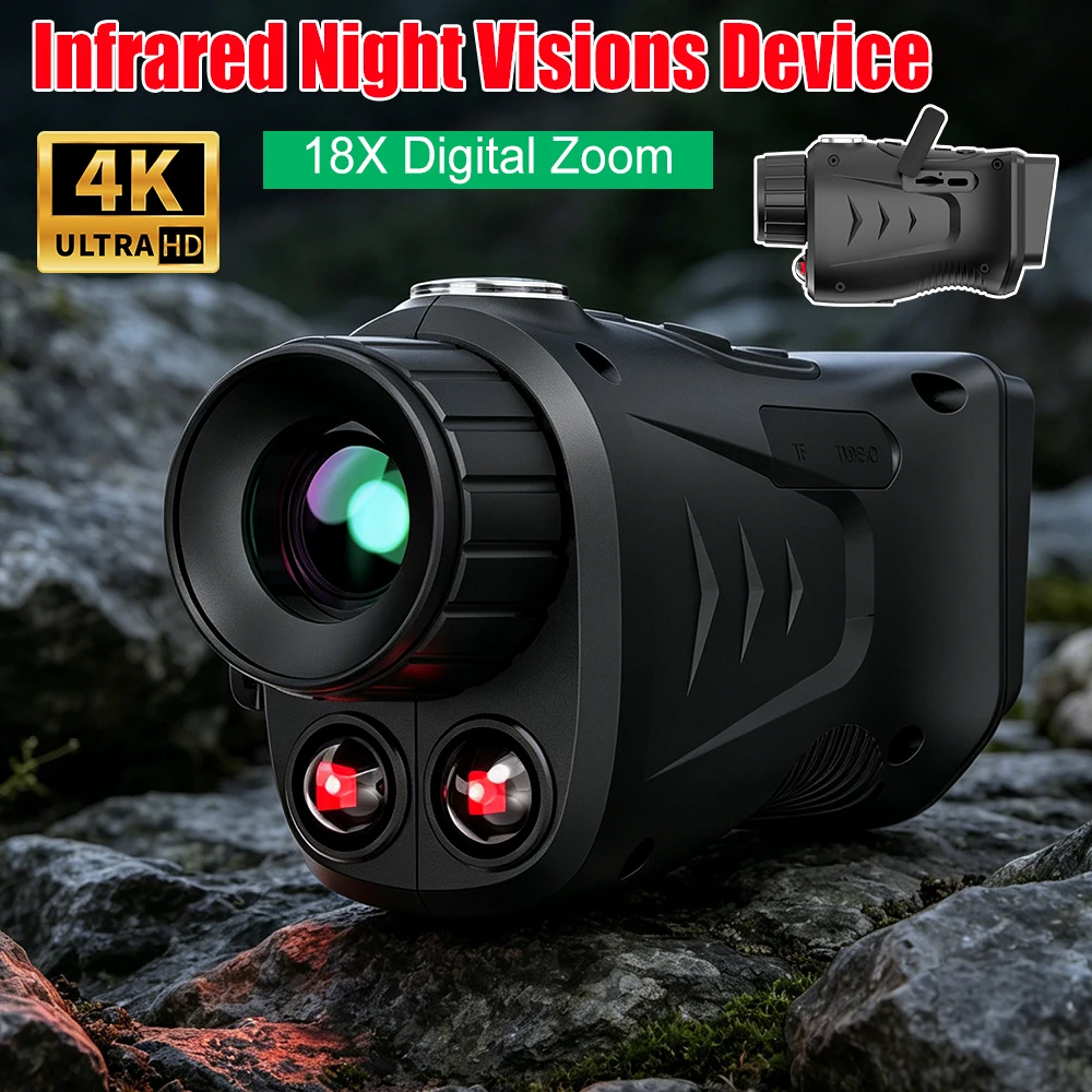 Hunting Outdoor Camera - Perangkat Penglihatan Malam Inframerah 4K Kamera