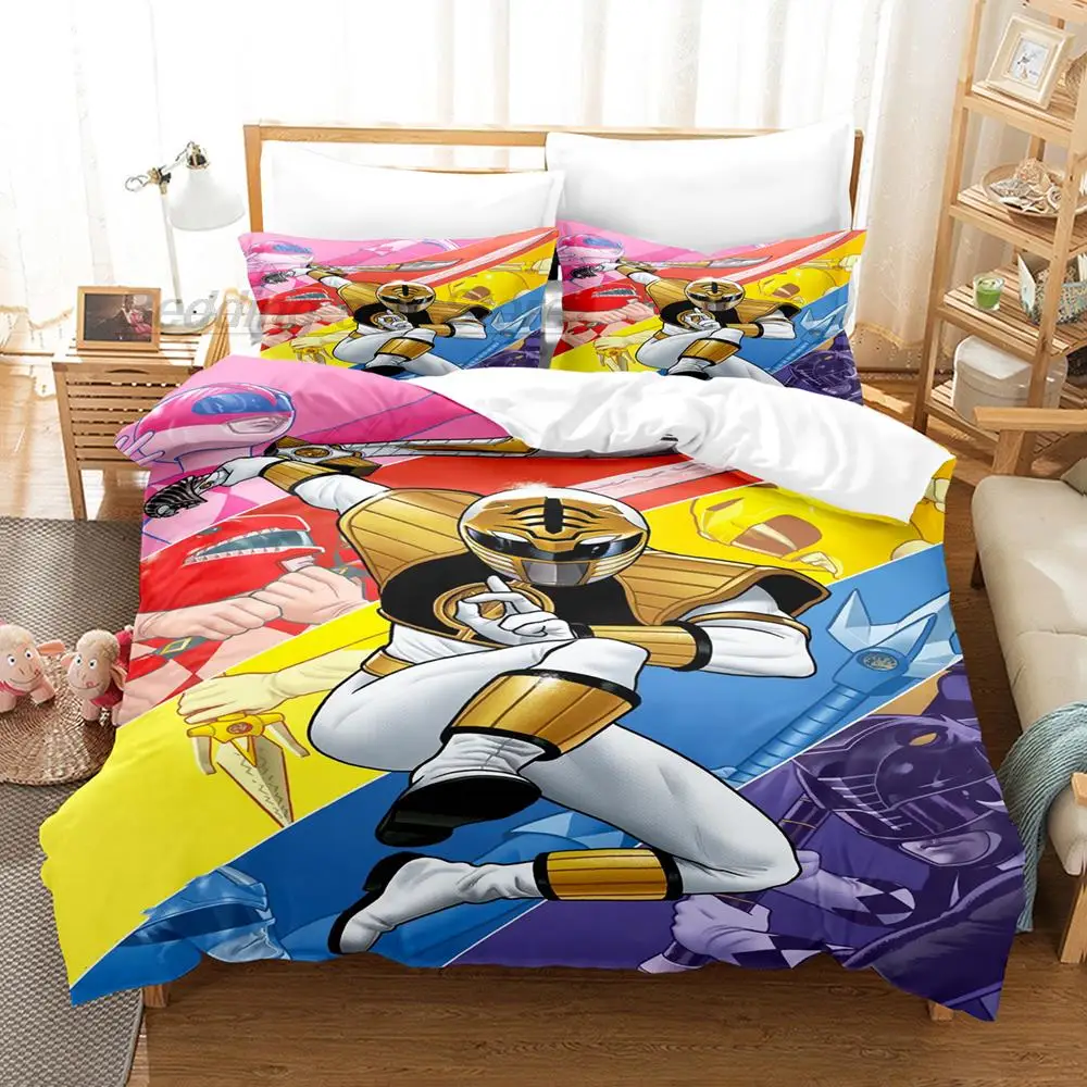 1995 mighty morphin Bedding Set Single Twin Full Queen King Size Bed Set Aldult Kid Bedroom Duvetcover Set 3D постельное бельё