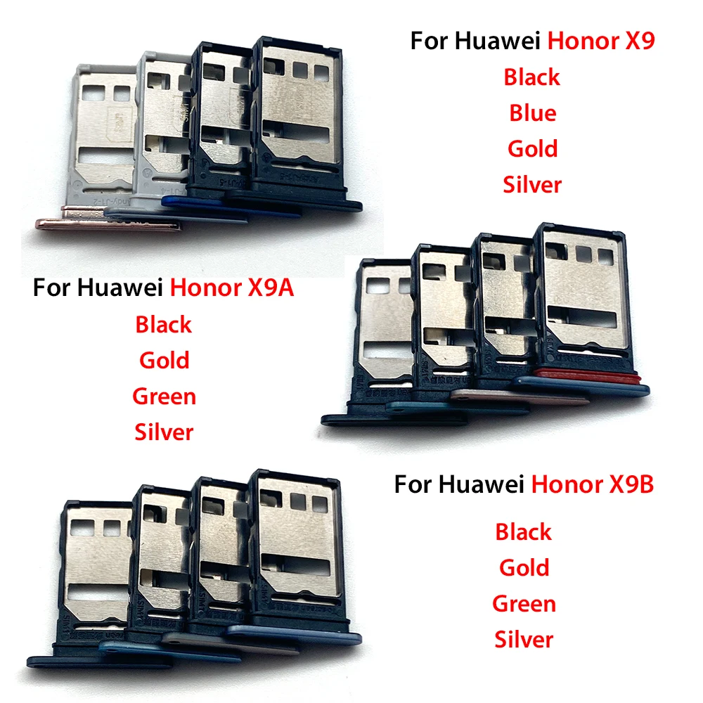 

10Pcs , For Huawei X9A X9 5G X9 X9B SIM Card Tray Adapter chip slot drawer Holder Replacement Part