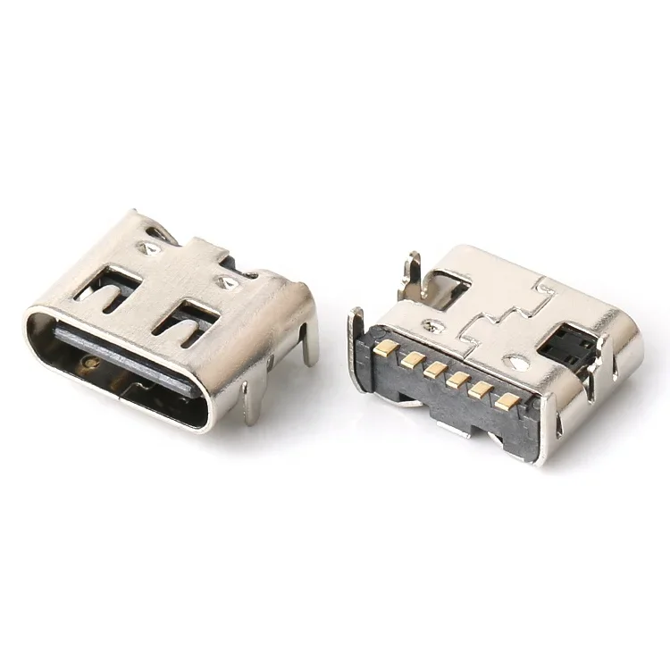 Usb C-type Connector 6 PIN Female Usb Interface Type-c Connector Usb C Connector