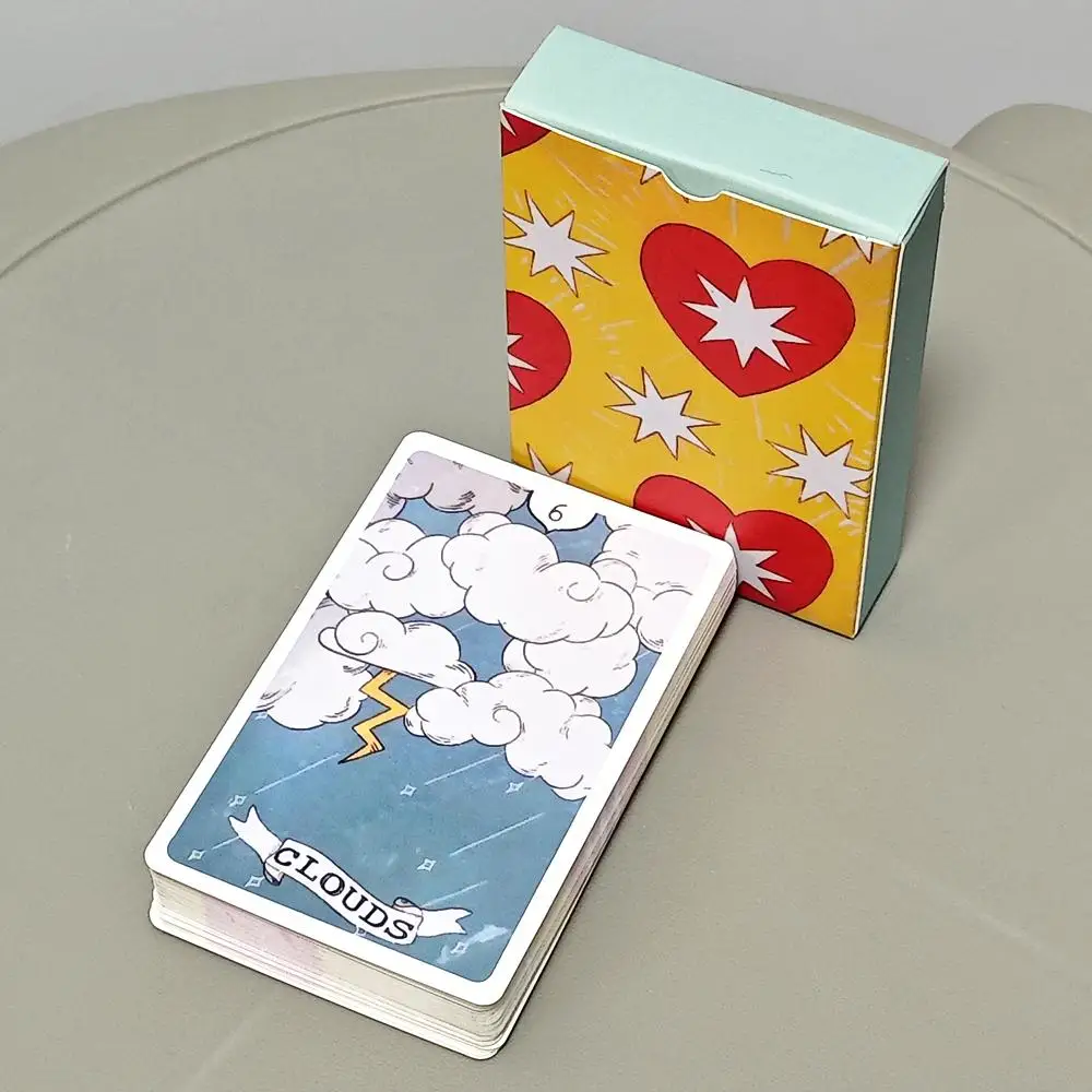 36 قطعة من بطاقات Lenormand Pixie's Whisper Lenormand Deck 9*6 سم
