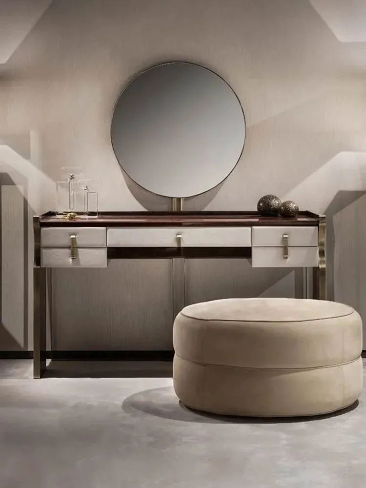 

Italian light luxury dressing table designer model room villa high-end bedroom modern simple dressing table