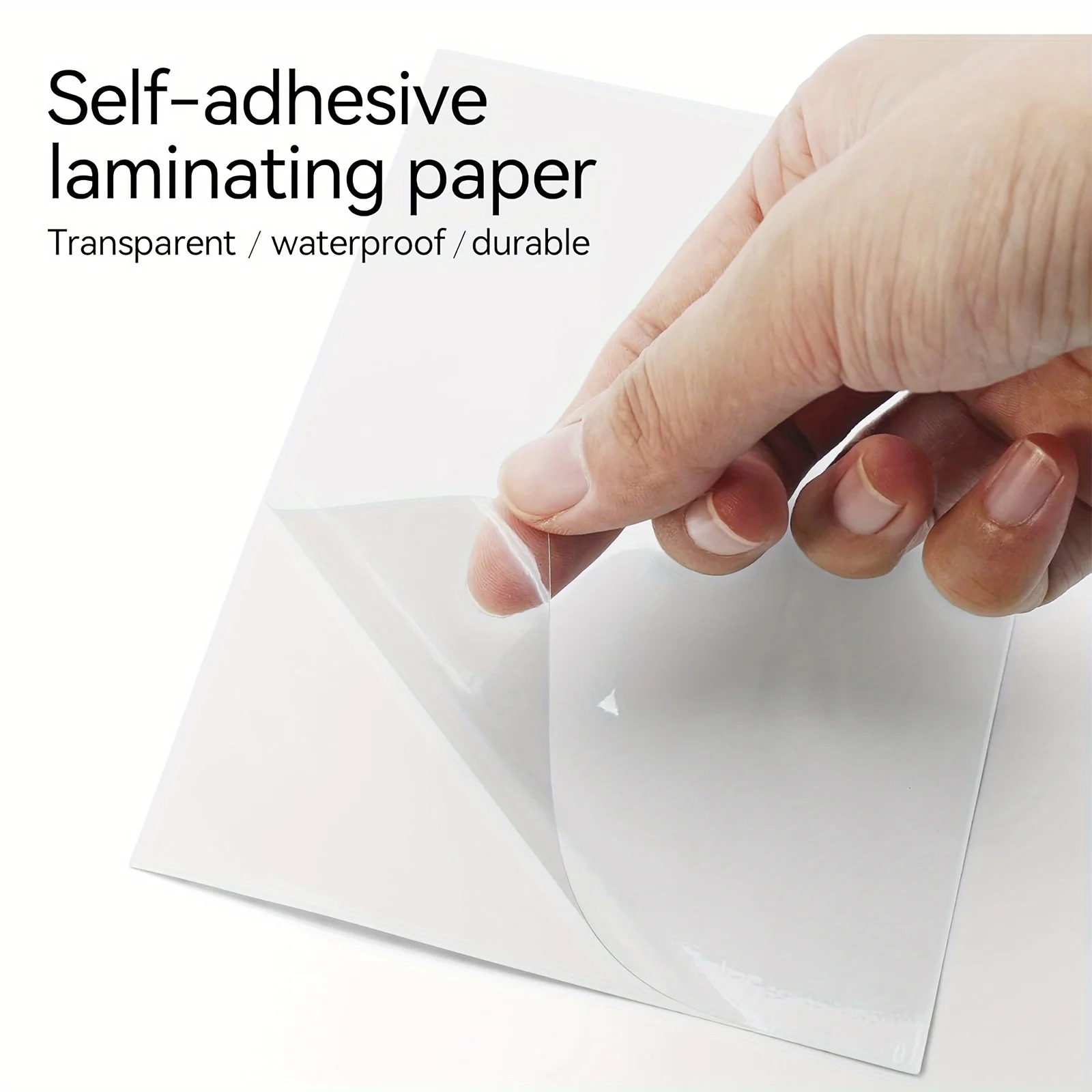 50 or 100 Sheets A6 Clear Self-Adhesive Cold Laminating Film 4.1x5.8" Document & Photo Protection Cold Lamination Paper