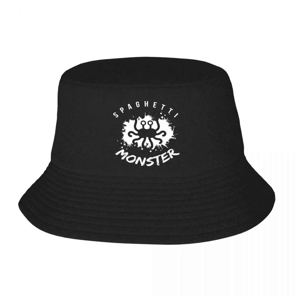 

2025 New Hat Flying Spaghetti Monster Pastafari Athesist God Religion Bob Hat for Woman Beach Sun Hat Street Foldable for Fishin