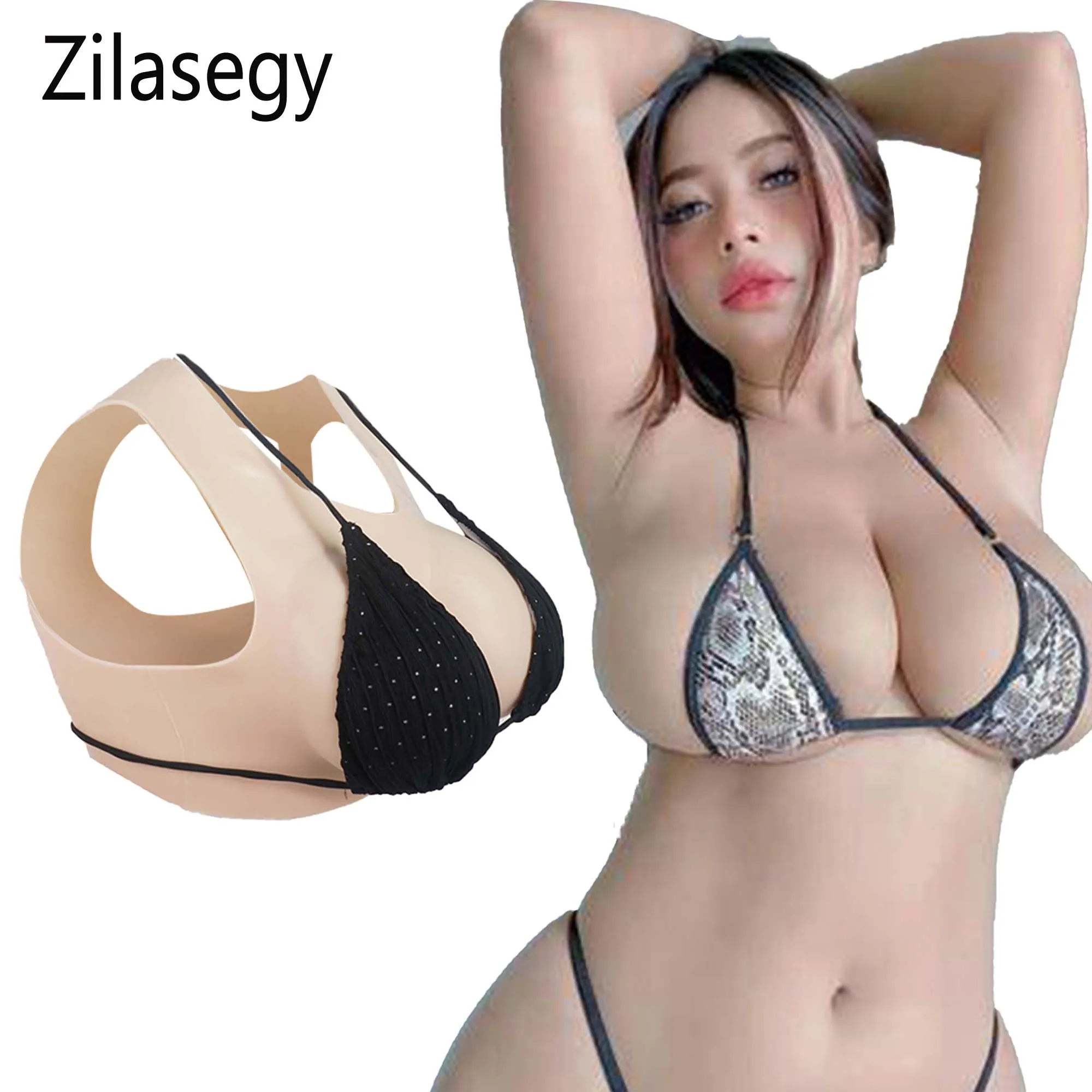 

Zilasegy Silicone Breast Forms Realistic Tits Enhancer Crossdresser Drag Queen Shemale Transgender Crossdressing Fake Big Boobs