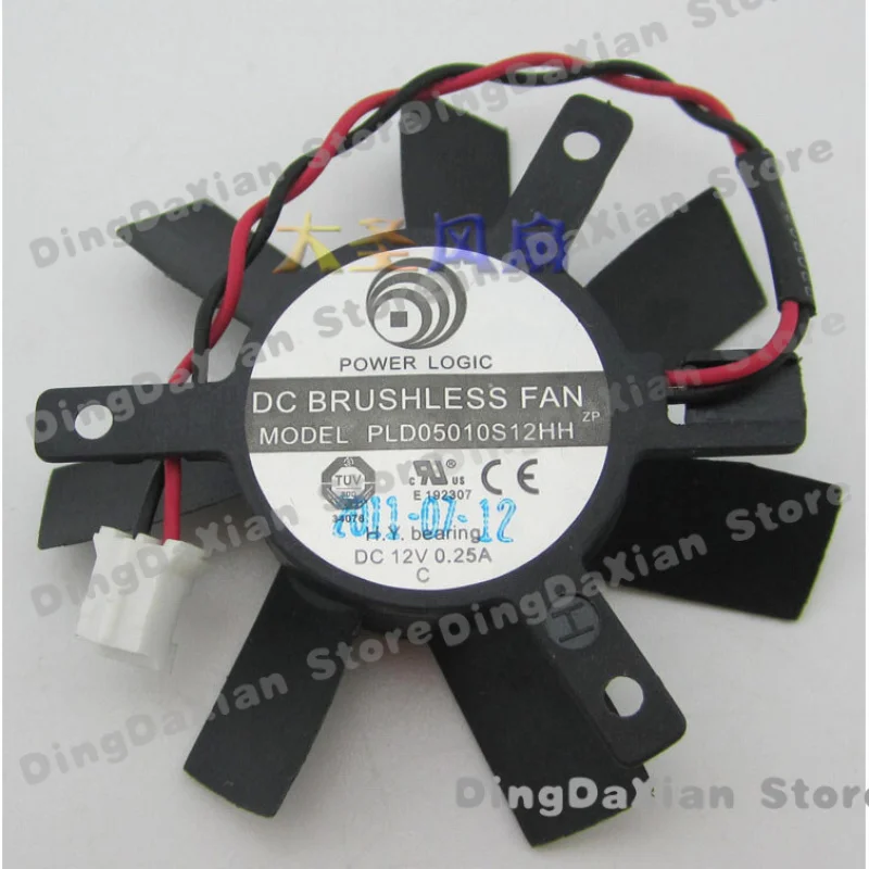 D FOR Power Logic PLD05010S12HH Server Frameless 45X45X10mm 2-wire 2-pin card fan