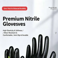 N618 Nylon Nitrile Dipped Work Gloves Oil Resistant Wear Resistant for Construction Auto Repair Factory 5