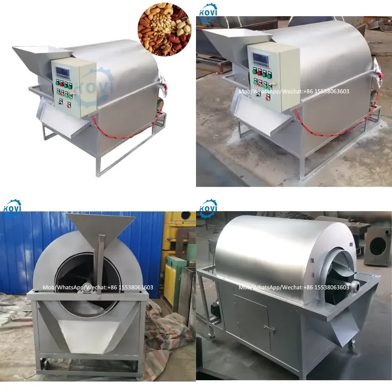 2026 Small Scale Sunflower Seed Roasting Sesame German Cashew Nut Roasting Machine Soybean