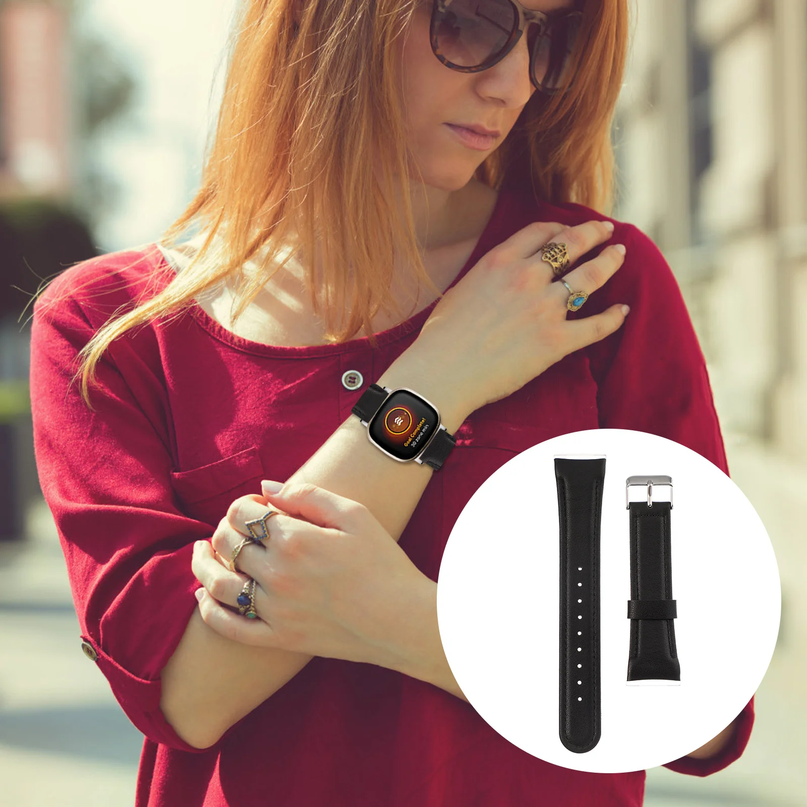 

Watchband Replacement for 3 Eco Friendly Soft Strong Compression Molding Design Adjustable Sports Wrist