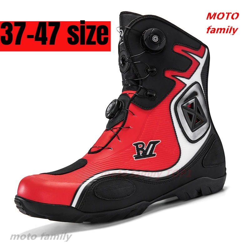Motorcycle boots cycling shoes men women knights four seasons waterproof rally short boots racing boots motorcycle shoes