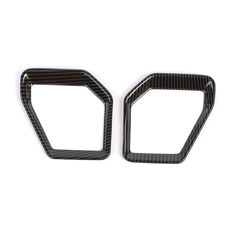 Coperchio dell'altoparlante della scatola di coda per Ford Bronco 2021-2024 altoparlante del bagagliaio posteriore Audio Trim accessori interni in fibra di carbonio