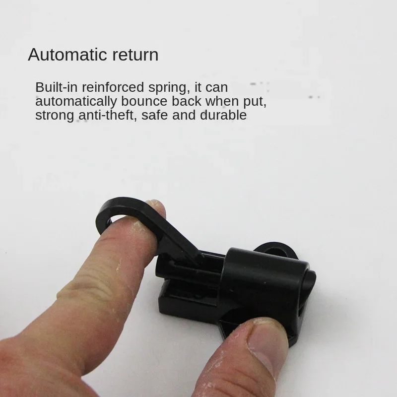 XD-Aluminum Alloy Window Gate Security Pull Ring Spring Bounce Door Bolt  Automatic  Latch Lock Spring Bounce Door Bolt Latch