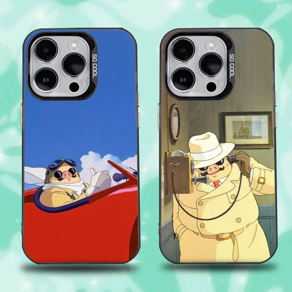 

Anime Cool Red Pig Phone Case For iPhone 16,15,14,13,12,11,Pro,Max,Plus,Mini,XS,SE Anti Fall Black Matte Hard Bumper