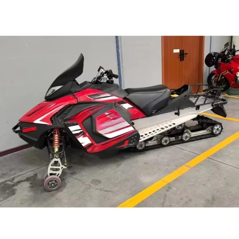 WD700 Tracked Snowmobile with 622cc Engine - Factory Direct Adult 2-Seater Automatic for Deep Snow Automatic Snowmobile
