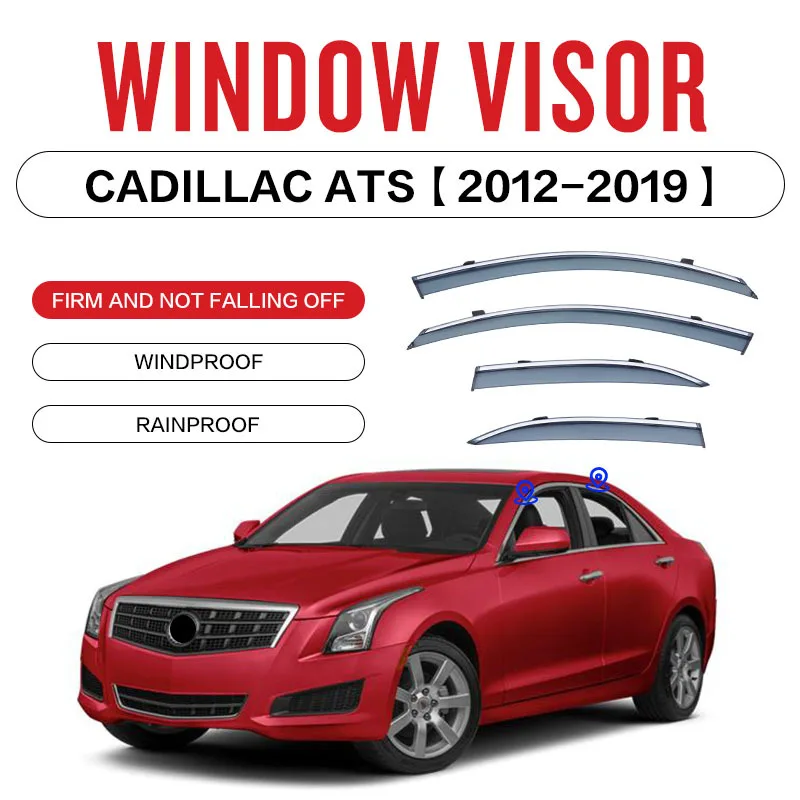 

For CADILLAC ATS Window visor Weather Shield Side Window Deflector Car windshield weather shield Car accessories