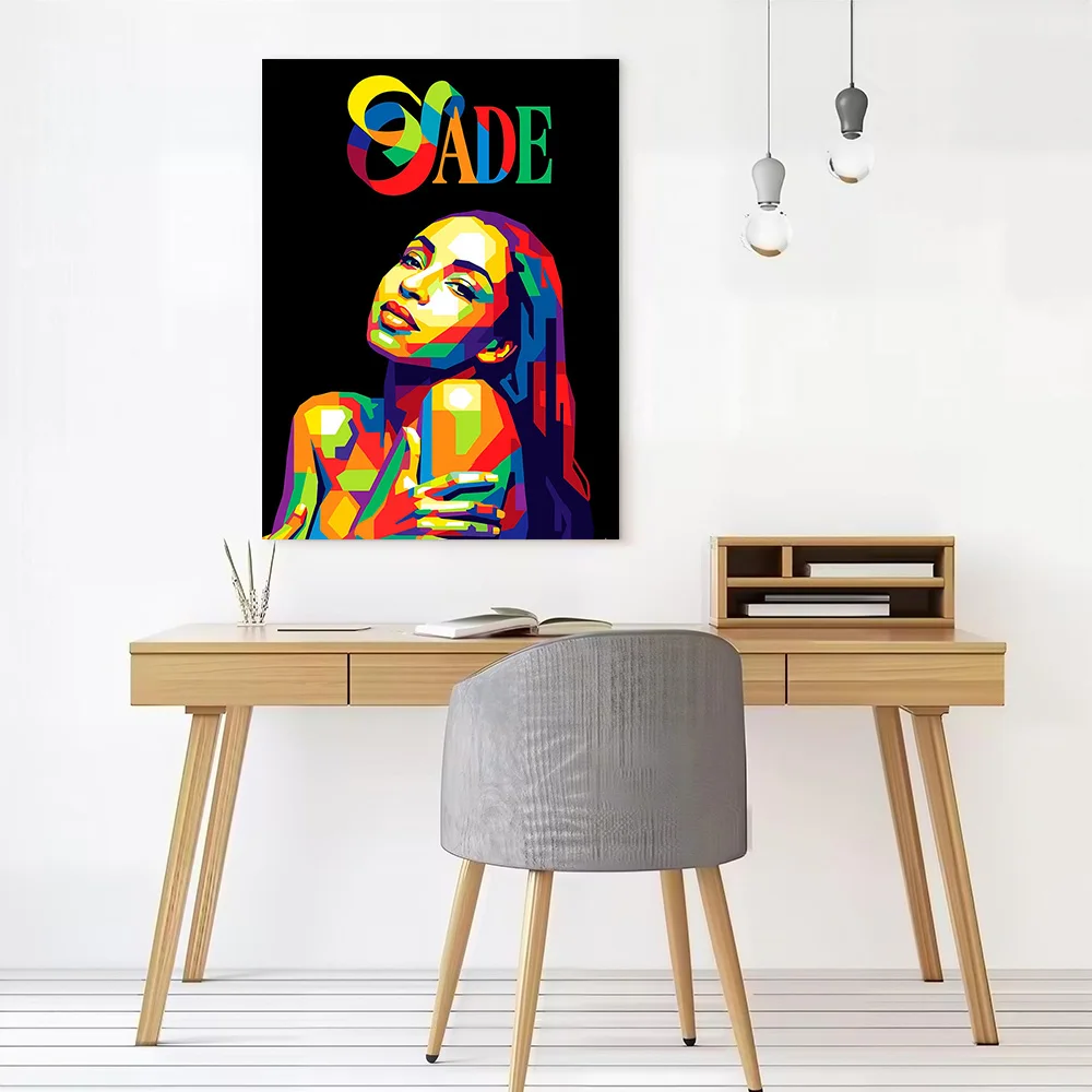 Sade Adu Pop Art Portrait Poster Customizable Printed Canvas Painting for Pictures Wall Art Wand Deko Modern Home Decoration