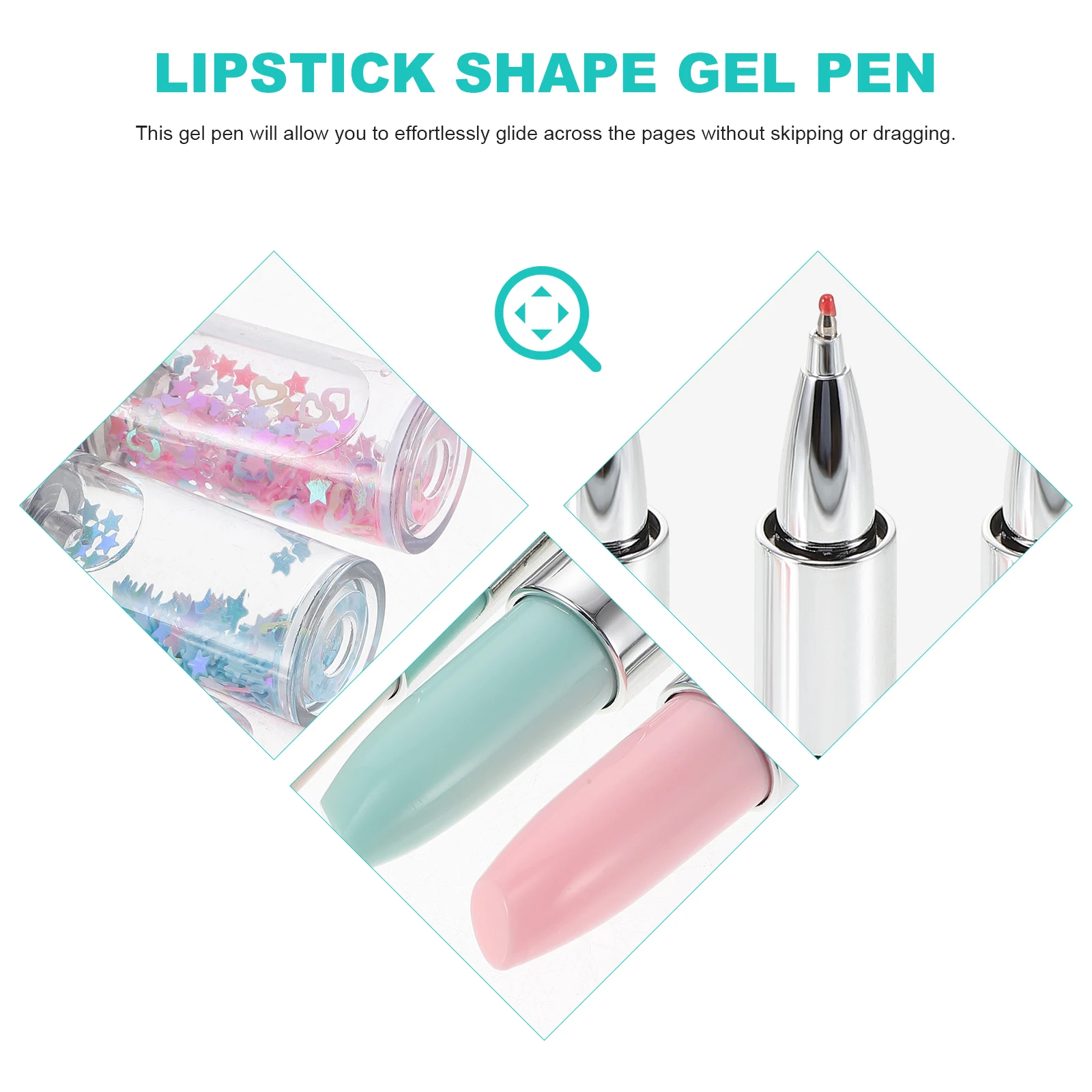 

4 шт., креативные ручки для губной помады, 0,5 мм, набор гелевых ручек с героями мультфильмов для офиса, школьников, чернильные ручки