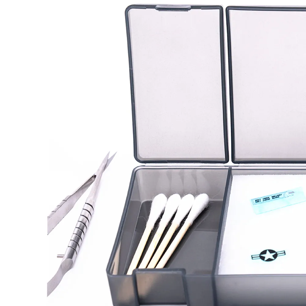 Scatola adesiva per decalcomanie per acqua fai-da-te per strumenti modello Gundam Artigianato per hobby Scatola idratante Strumento idratante a lungo termine