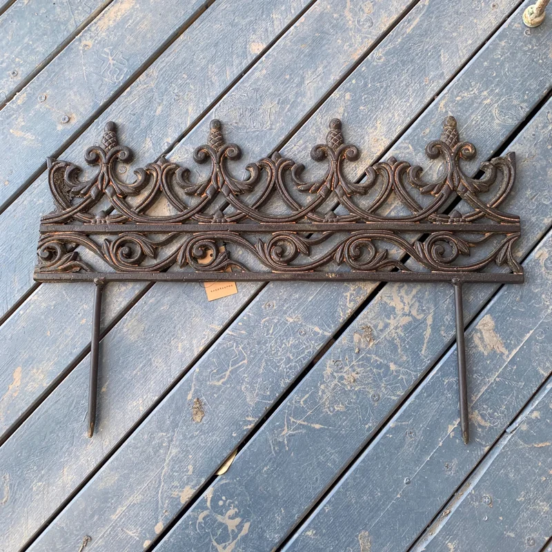 

Rustic Cast Iron Plant Support and Decorative Fence