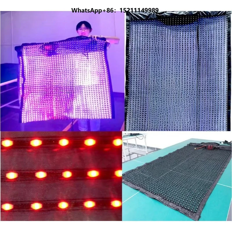 Hot Selling IP65 Waterproof Foldable Ultra-thin Textile LED Soft Screen for Outdoor Advertising Holographic Display