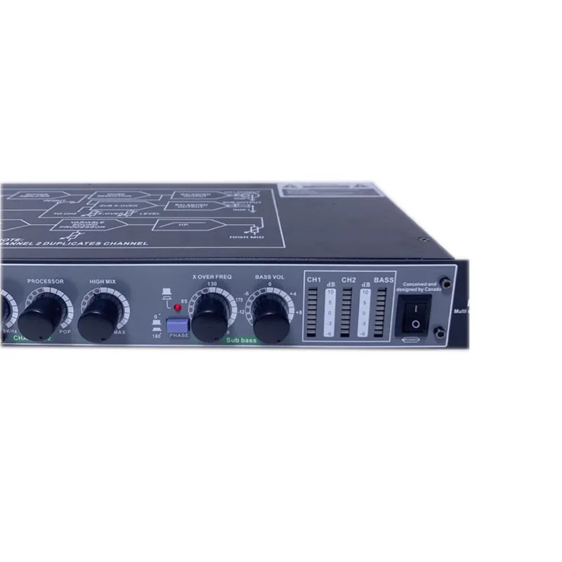 محسن مدفع الجهير متعدد الوظائف عالي ومنخفض للغاية IP300، محفز الصوت، المعادل، تعديل النغمة الأمامية