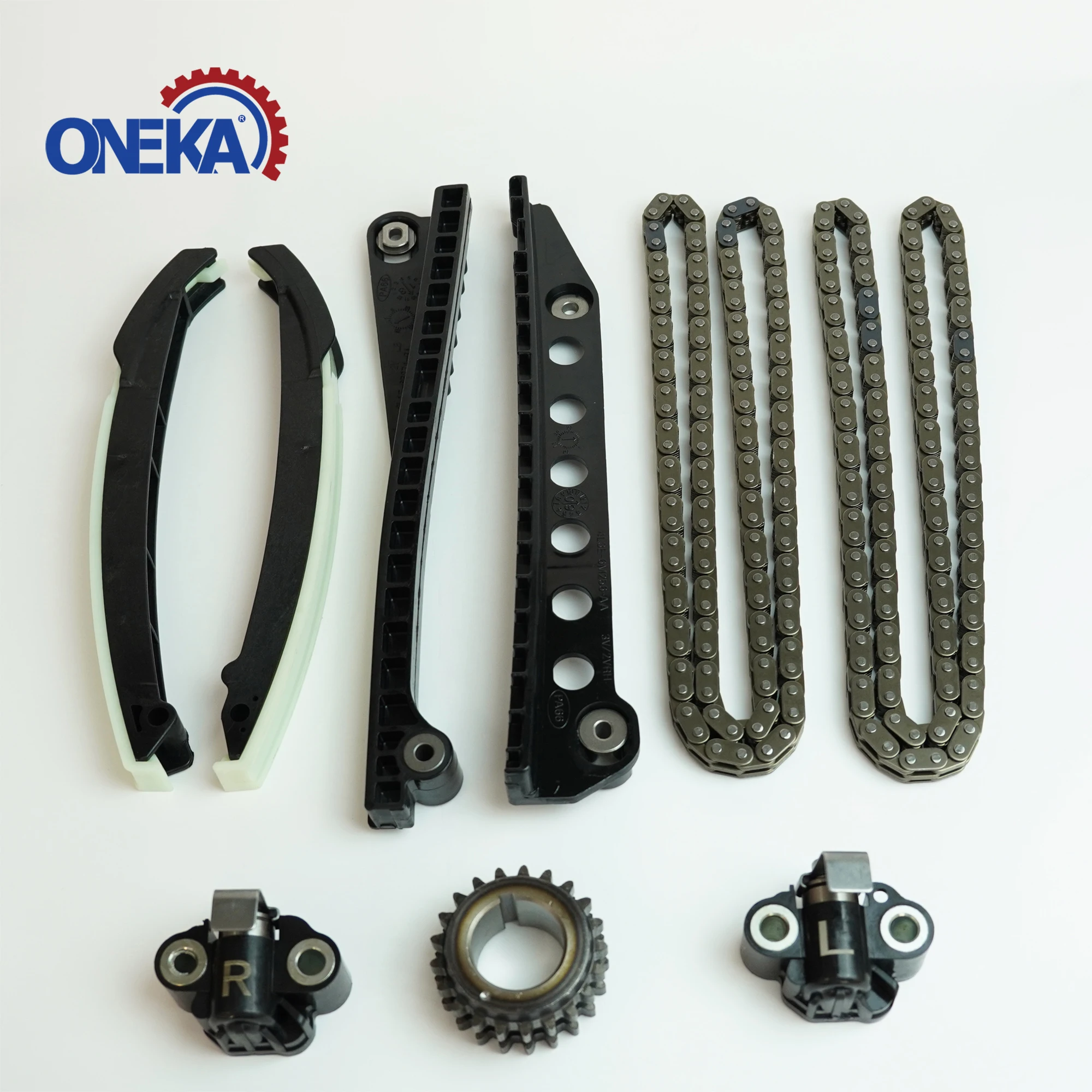 [ONEKA]For Ford 5.4L 24 Valve Triton Ford Expedition F-150 F-250F-350 Timing Chain kits with Oil Pump Kit+Cam Phasers+Gasket