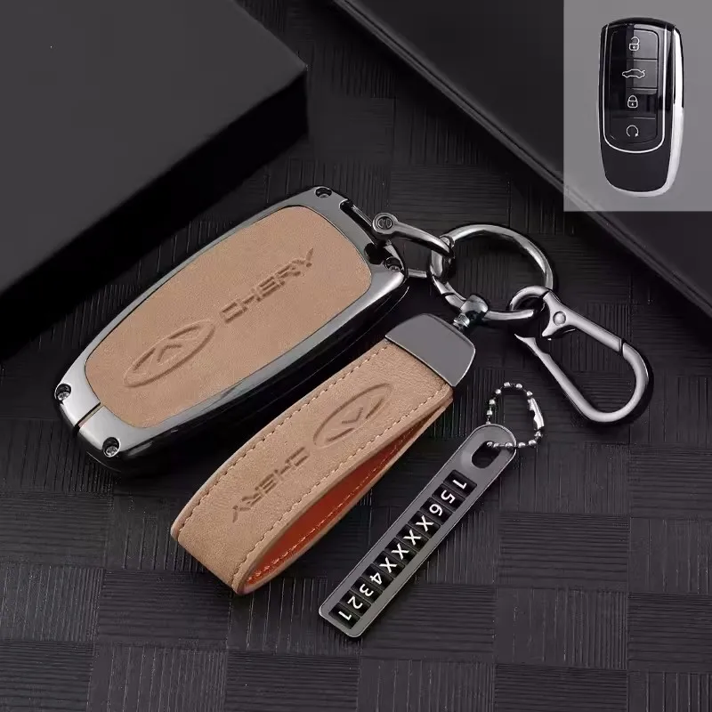

Car Key Case Cover Protector Shell Bag Fob For Chery Tiggo 8 Pro Tiggo 8plus New 5 plus 7pro Tiggo 7 Pro Max Omoda 5 C5 Modod