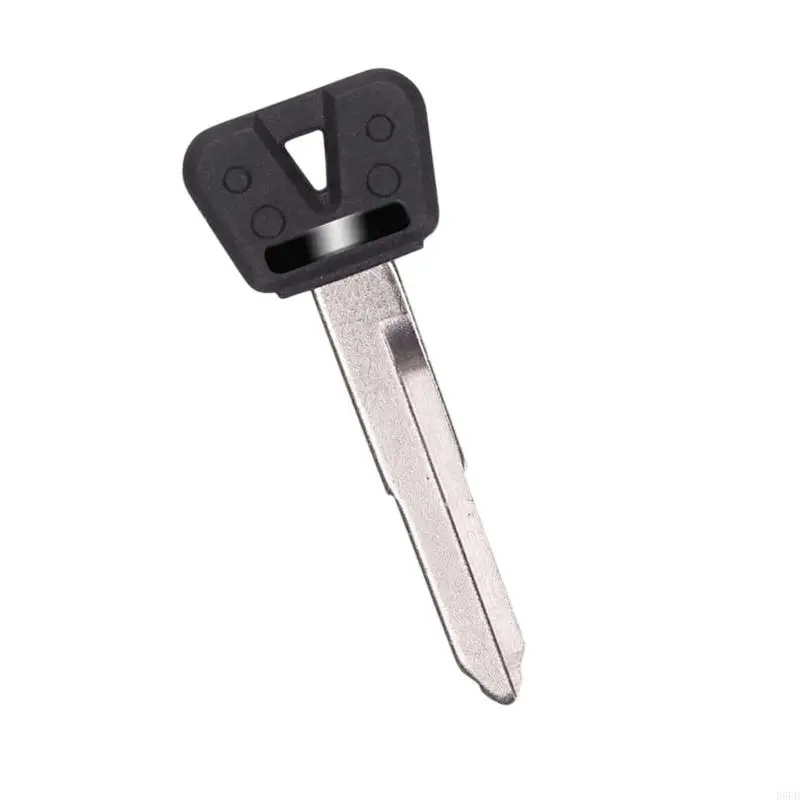 Blank Only Motorcycle Blank for Locksmith Cutting, Black Molded Head, No Chip Remote Case, Spare Use at Home R6FB